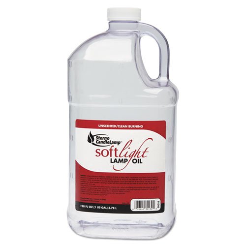 Sterno Soft Light Liquid Wax Lamp Oil, 128 Oz, Clear, Pack Of 4 Bottles