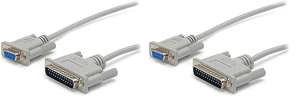 STARTECH.COM 10 ft Cross Wired DB9 to DB25 Serial Null Modem Cable - F/M - Null Modem Cable - DB-9 (F) to DB-25 (M)