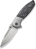 Nitro OG Titanium & Marbled CF Frame Lock Knife (3.75" Hand Satin) by WE Knife Co.