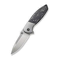 Nitro OG Titanium & Marbled CF Frame Lock Knife (3.75" Hand Satin) by WE Knife Co.