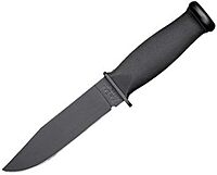 Ka-Bar Kraton Handled Straight Edge Mark 1 Knife , BLACK, 9 3/16-Inch