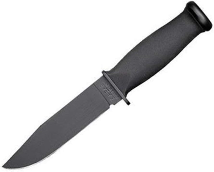 Ka-Bar Kraton Handled Straight Edge Mark 1 Knife , BLACK, 9 3/16-Inch