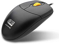 Adesso iMouse W3 USB Waterproof Optical Mouse With Magnetic Scroll Wheel, Black/Yellow