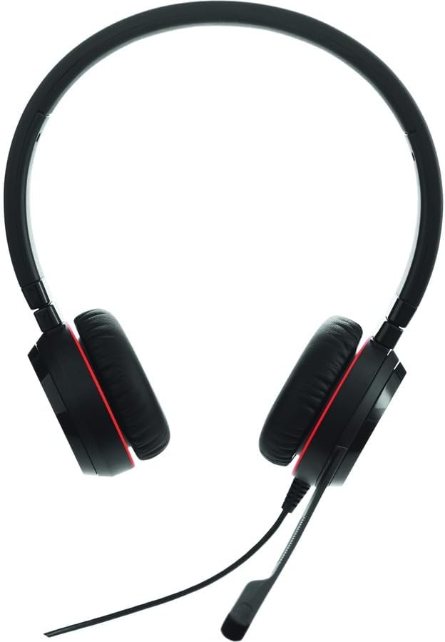 Jabra EVOLVE 20SE Headset - Stereo - USB - Wired - Over-the-head - Binaural - Supra-aural - Noise Canceling - Black