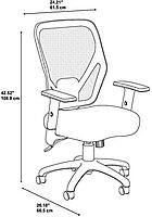 Bush Business Furniture Accord Mesh Back Office Chair in Black | Ergonomic Seating Solution for Personal Computer Workstation