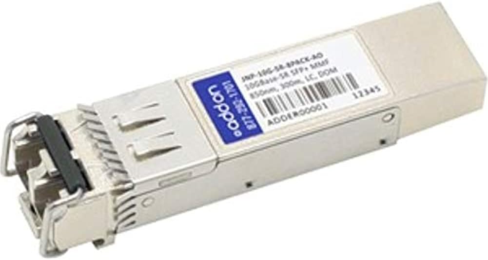 ADDON JUNIPER NETWORKS COMPATIBLE TAA COMPLIANT 10GBASE-SR SFP+ TRANSCEIVER (MMF, 850NM, 300M, LC, DOM)