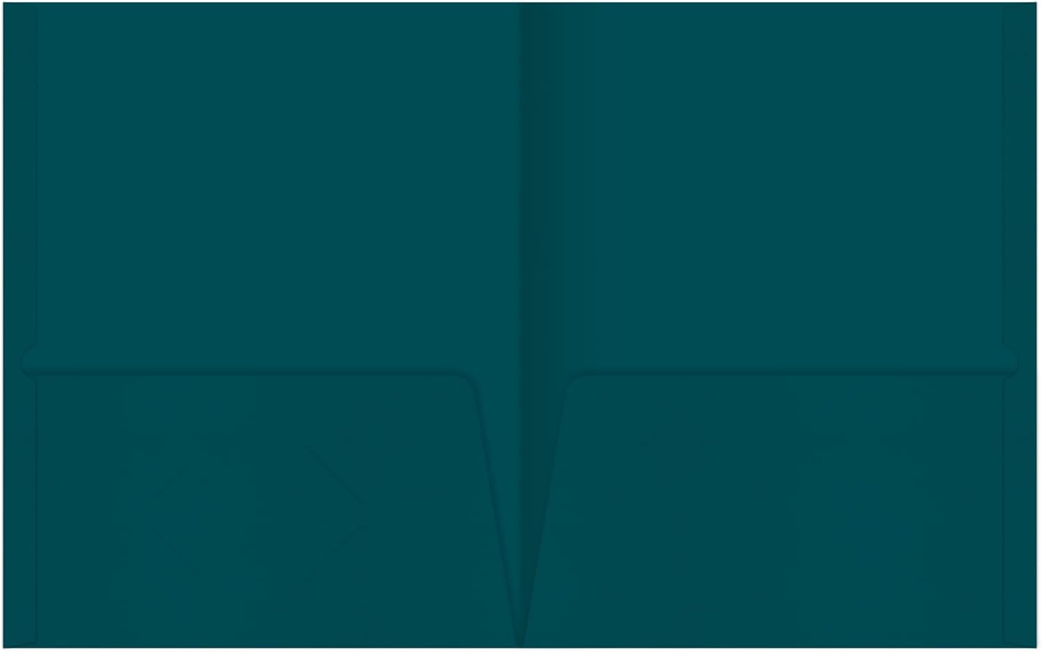 Office Depot® Brand 2-Pocket Folders Without Fasteners, Teal, Pack of 25