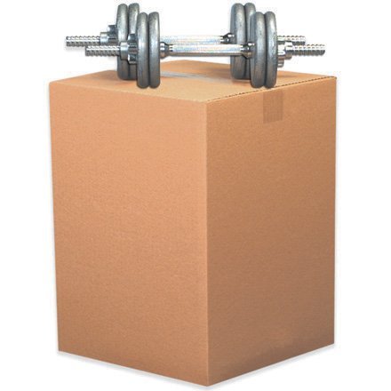 Heavy-Duty Corrugated Shipping Box: 24" Long, 18" Wide, 18" High