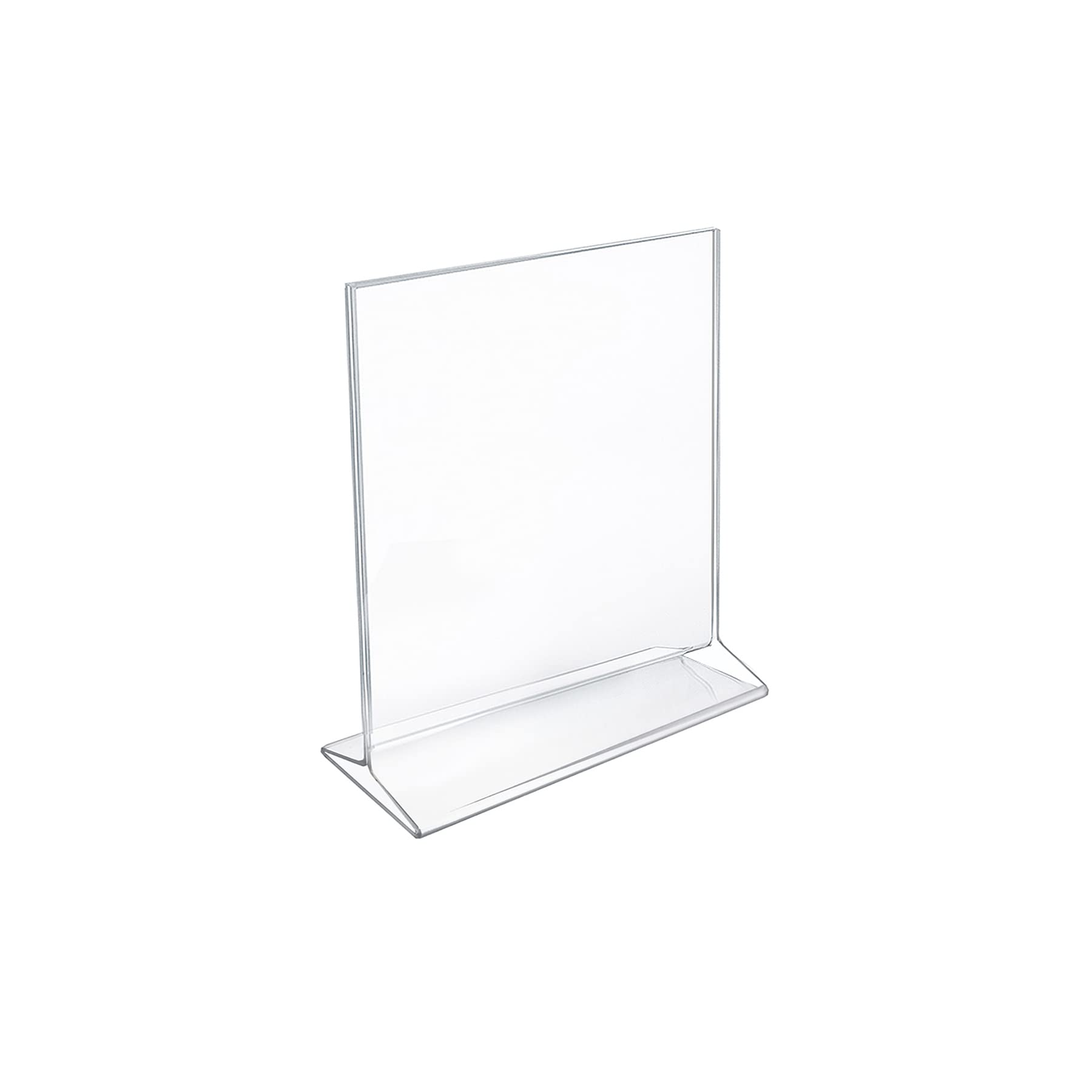 Azar Displays Top-Load Acrylic Sign Holders, Clear, Pack of 10
