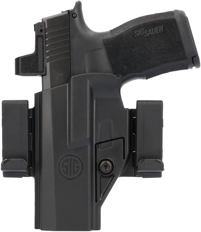 Sig Sauer P365/P365X/P365XL Ambidextrous IWB/OWB Concealed Carry Waistband Black Polymer Handgun Holster for Men & Women