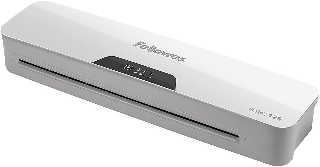 Fellowes® Halo™ 125 Thermal Laminator With 25 ImageLast Pouches, 12-1/2" Width, White