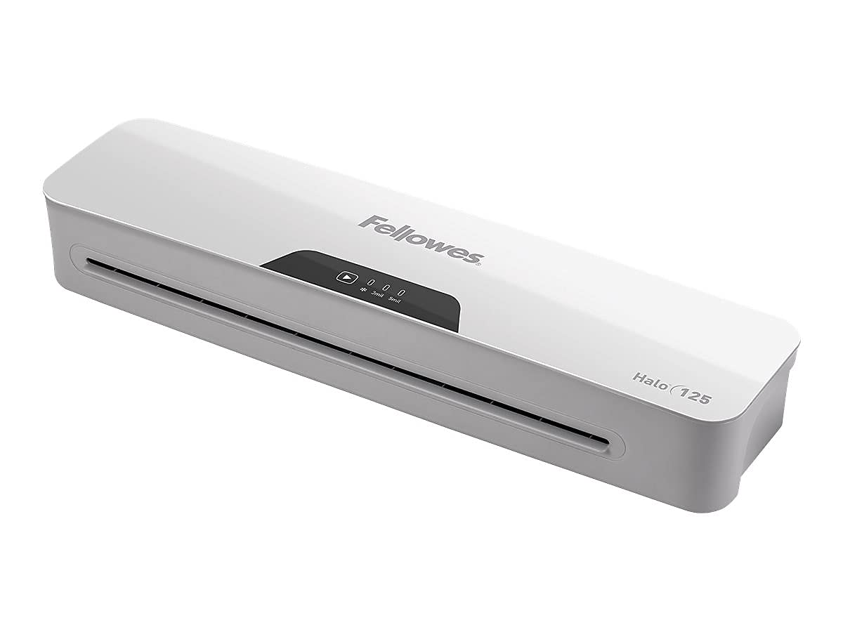 Fellowes® Halo™ 125 Thermal Laminator With 25 ImageLast Pouches, 12-1/2" Width, White