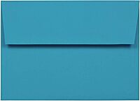 JAM Paper Blue Booklet Invitation Envelopes, Recycled, Gummed Seal