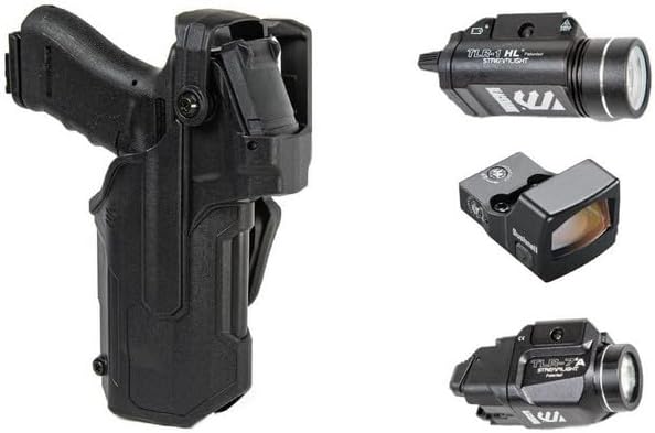 BLACKHAWK T-Series L3D RDS Holster Bundle for Glock 17 w/ TLR-1 & RXS-250, Bag