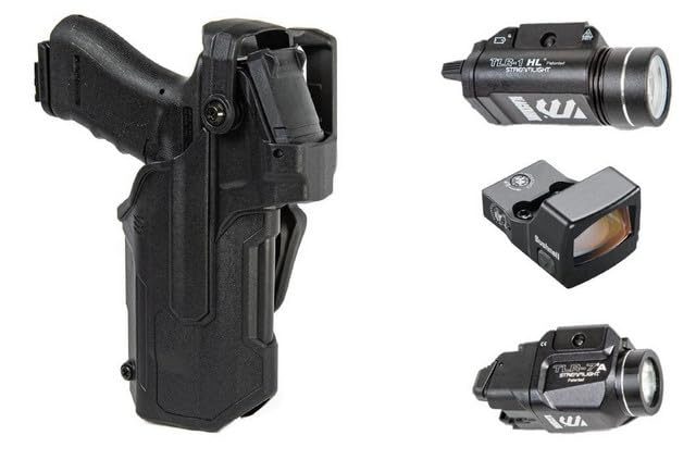 BLACKHAWK T-Series L3D RDS Holster Bundle for Glock 17 w/ TLR-1 & RXS-250, Bag
