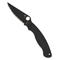 Spyderco Military 2 Folding Pocket Knife with 4 Inch Black CPM S30V Steel Blade and G-10 Handle - SpyderEdge - C36GSBK2