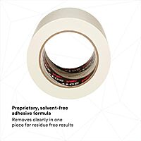 3M 201+ Tan Masking/Painter's Tape - 96 mm Width - 64744 [PRICE is per ROLL]