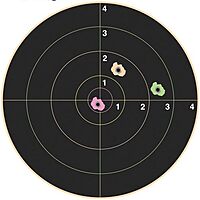 Champion VisiColor Adhesive Targets, Peel-and-Stick, 10 Pack