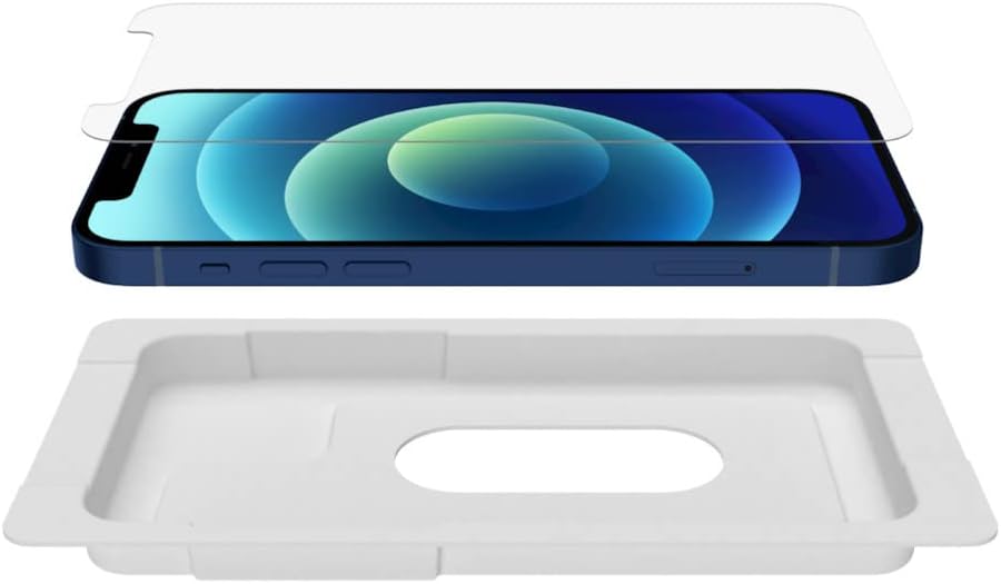 BELKIN ScreenForce TemperedGlass Anti-Microbial Screen Protector for iPhone 12/12 Pro/12 Pro Max