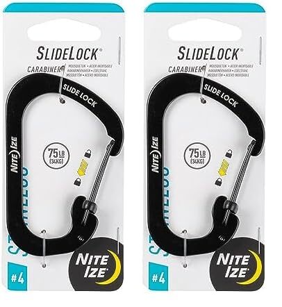 Nite Ize SlideLock Carabiner with Slide-to-Lock Gate