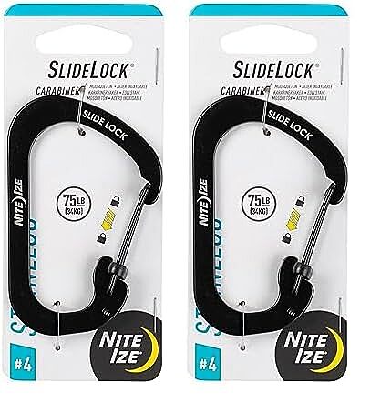 Nite Ize SlideLock Carabiner with Slide-to-Lock Gate