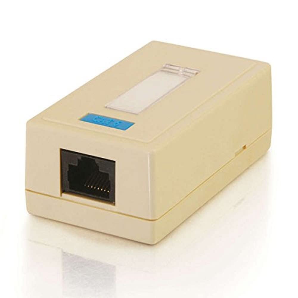 C2G 03835 1-Port Cat5e Surface Mount Box, White