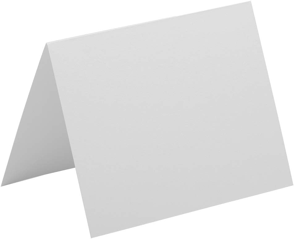 JAM PAPER Blank Fold-Over Cards 65-lb Smooth Cardstock 100/Pack