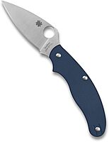 Spyderco UK Penknife Folding Utility Pocket Knife with 2.95 Inch CPM SPY27 Steel Blade and Durable G-10 Cobalt Blue Handle - PlainEdge - C94GPCBL