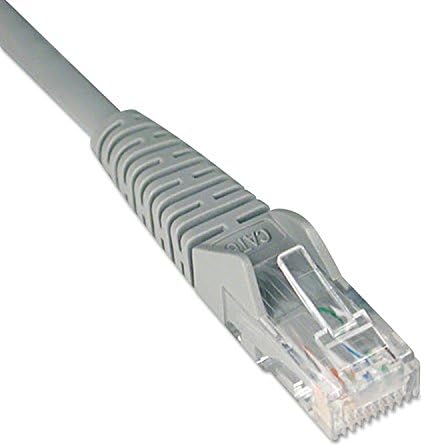 Tripp Lite 10-Pack Cat6 Gigabit Snagless Molded Patch Cable (RJ45 M/M) - Gray, 1-ft.(N201-001-GY)