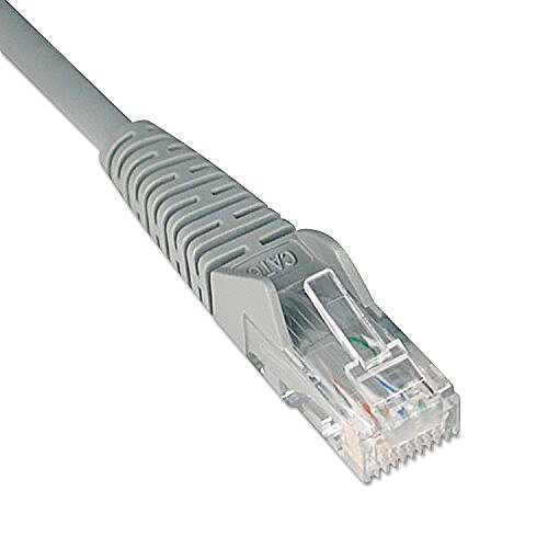 Tripp Lite 10-Pack Cat6 Gigabit Snagless Molded Patch Cable (RJ45 M/M) - Gray, 1-ft.(N201-001-GY)