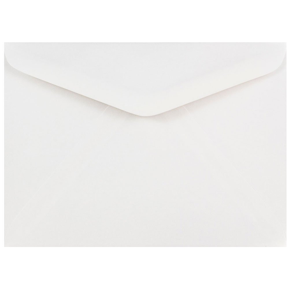 JAM PAPER A7 Commercial Invitation Envelopes with V-Flap - 5 1/4 x 7 1/4 - White - 25/Pack