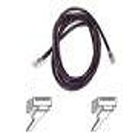 Belkin 7ft Copper Cat5e Cable - 24 AWG Wires - Black - RJ-45 Male Network - RJ-45 Male Network - 7ft - Black