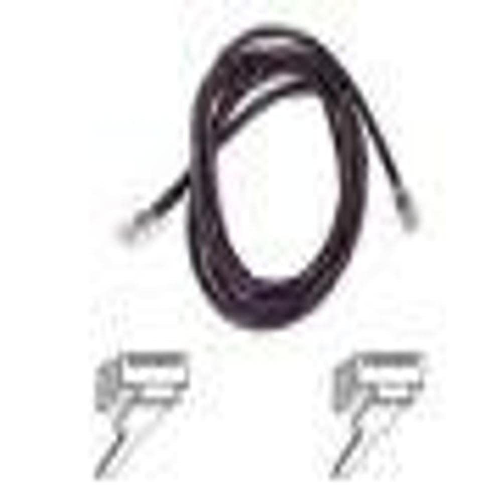 Belkin 7ft Copper Cat5e Cable - 24 AWG Wires - Black - RJ-45 Male Network - RJ-45 Male Network - 7ft - Black