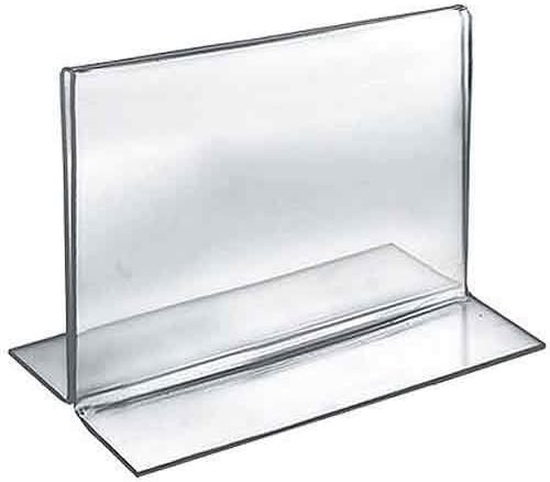 Azar Displays Double-Foot 2-Sided Acrylic Sign Holders