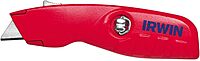 IRWIN Utility Knife, Self-Retracting for Safety (2088600), Red