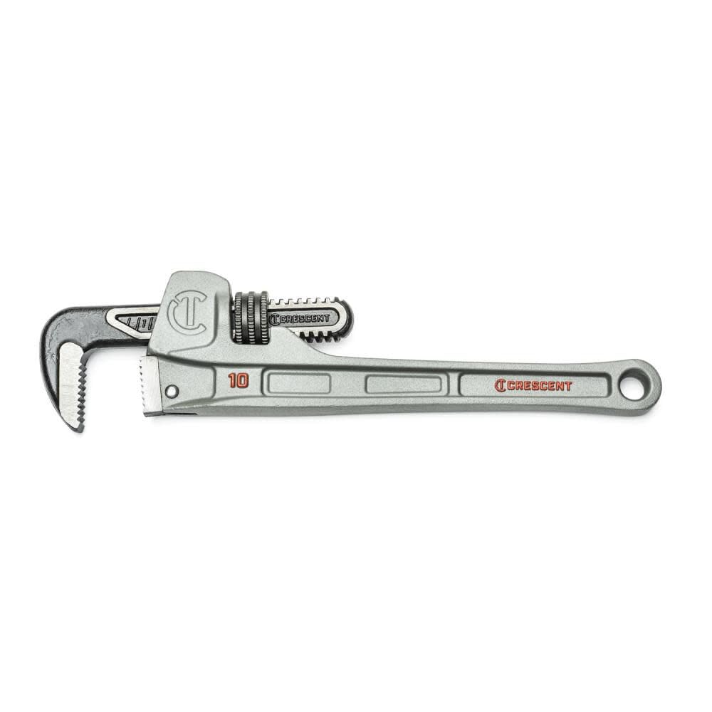 Crescent 10" Aluminum Slim Jaw Pipe Wrench - MRO & Plumbing Wrench with Slim Jaw Design - Premium Hand Tool - 10"- CAPW10S