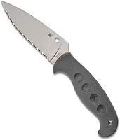 Spyderco Temperance Lightweight Fixed Blade Knife with 4.46 Inch CPM Cru-Wear Steel Blade and FRN Handle - SpyderEdge - FB05SGY