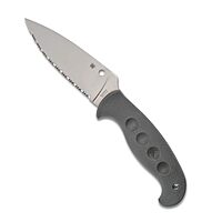 Spyderco Temperance Lightweight Fixed Blade Knife with 4.46 Inch CPM Cru-Wear Steel Blade and FRN Handle - SpyderEdge - FB05SGY