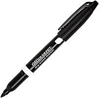 Office Depot 100% Recycled Low-Odor Dry-Erase Markers, Fine Point, Black, Pack Of 12, DE-12PKBLK