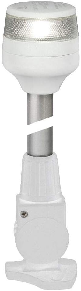 Hella Marine 2nm All Round White Fold Down Pole Navigation Lamp - 8" - White Base