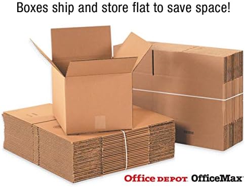 Office Depot Brand Corrugated Boxes, 14in x 14in x 14in, Kraft, Pack Of 25