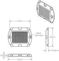 Solar Pathway Submersible LED Light, IP68 Waterproof, High-Impact Polycarbonate Body, 50-Hour Battery