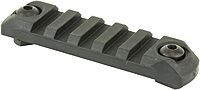 Bravo Company Rail Section Polymer Picatinny Rail Section, Black, Mlok Compatible, 3"