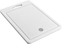 Martha Stewart 12-inch x 8-inch and 16-inch x 12-inch Plastic Cutting Board, White (935116550M)