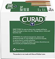 CURAD Assorted Adhesive Bandages, 4-Sided Seal, Variety Pack, 200 Count, 1 Pack