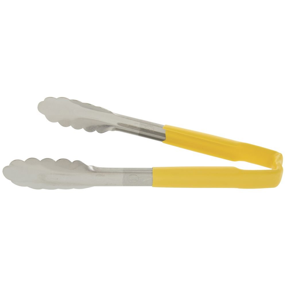 Vollrath DC249 9in Antimicrobial Kool-Touch Tongs, Yellow