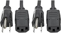 TRIPP LITE Computer Power Cord NEMA 5-15P to IEC-320-C13