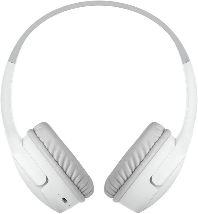 Belkin SoundForm Children's Mini Wireless Headphones with Built-in Microphone and Fun Sticker for 30 Hours Playback