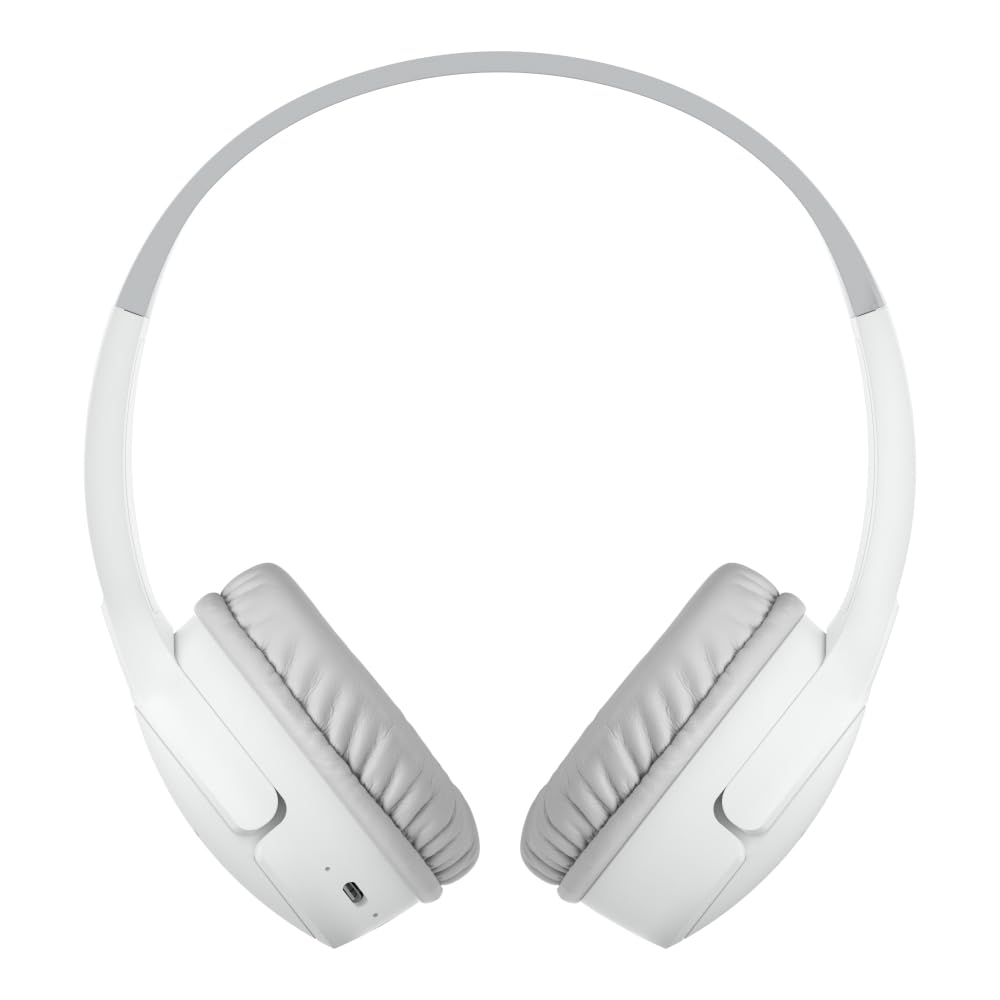 Belkin SoundForm Children's Mini Wireless Headphones with Built-in Microphone and Fun Sticker for 30 Hours Playback
