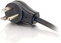 C2G Legrand 18 AWG Computer Power Cord, Black Universal Power Cord, 3 Foot Computer Extension Cord with Flat Plug Power Cord, 1 Count, C2G 27901